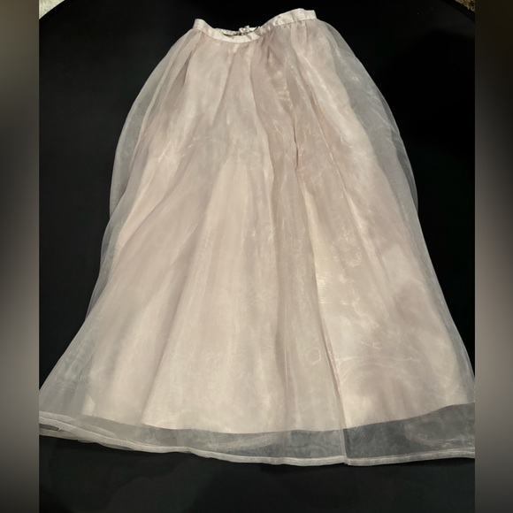LC Lauren Conrad Runway Limited Edition Blush Tulle Midi Skirt Size 12 NWT - Picture 2 of 7